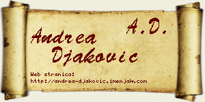 Andrea Đaković vizit kartica